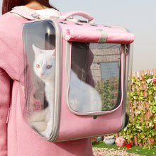 Load image into Gallery viewer, Pet Cat Carrier Backpack Breathable Cat Travel Outdoor Shoulder Bag For Small Dogs Cats Portable Packaging Carrying Pet Supplies
